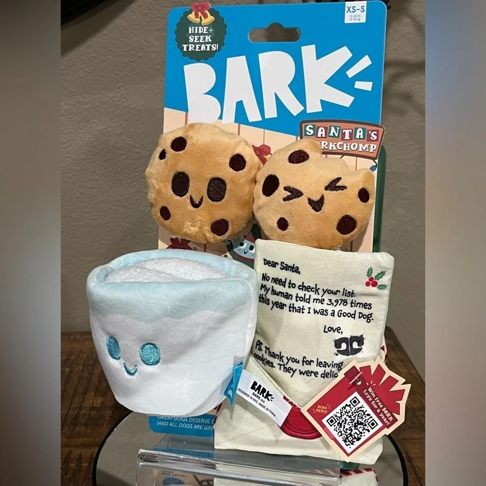 Bark Santa's Workshop Toy Set for Dogs, new!
